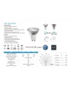 BOMBILLA LED - GU10 - 2,4W – 2700K -  380 LM
